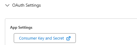 ECA Consumer Key and Secret
